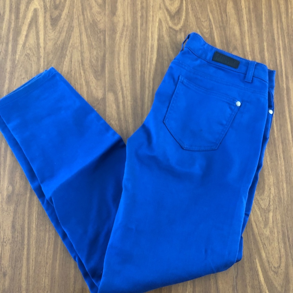 Royal blue skinny pants
